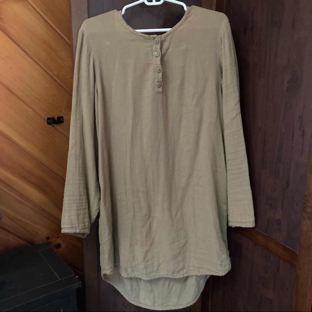 Parachute olive green shirt dress